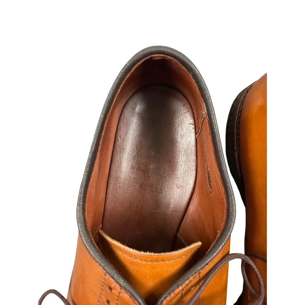 Allen Edmonds Clifton Men's Derby Oxford Walnut Leather Cap Toe Shoe 12 D